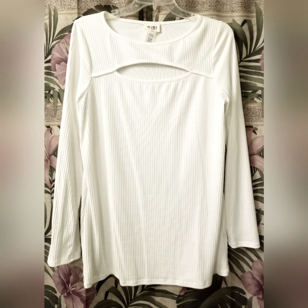 White Ribbed Tunic